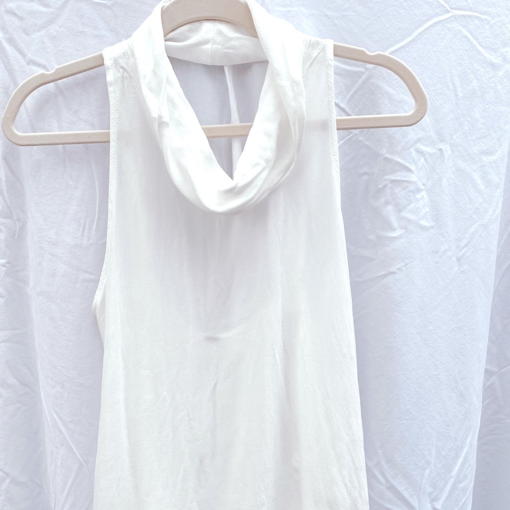 Free people white collared top size s